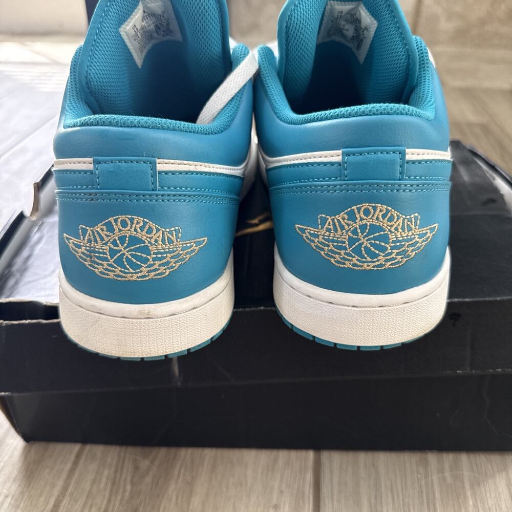 Size 13 Air Jordan 1 Low Aquatone Teal 553558-174 og box - Picture 5 of 10